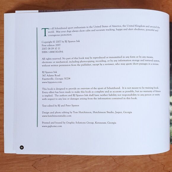 The Sport of Schutzhund a Photographic Essay SIGNED BJ & Peter Spanos 2007 - Picture 5 of 16